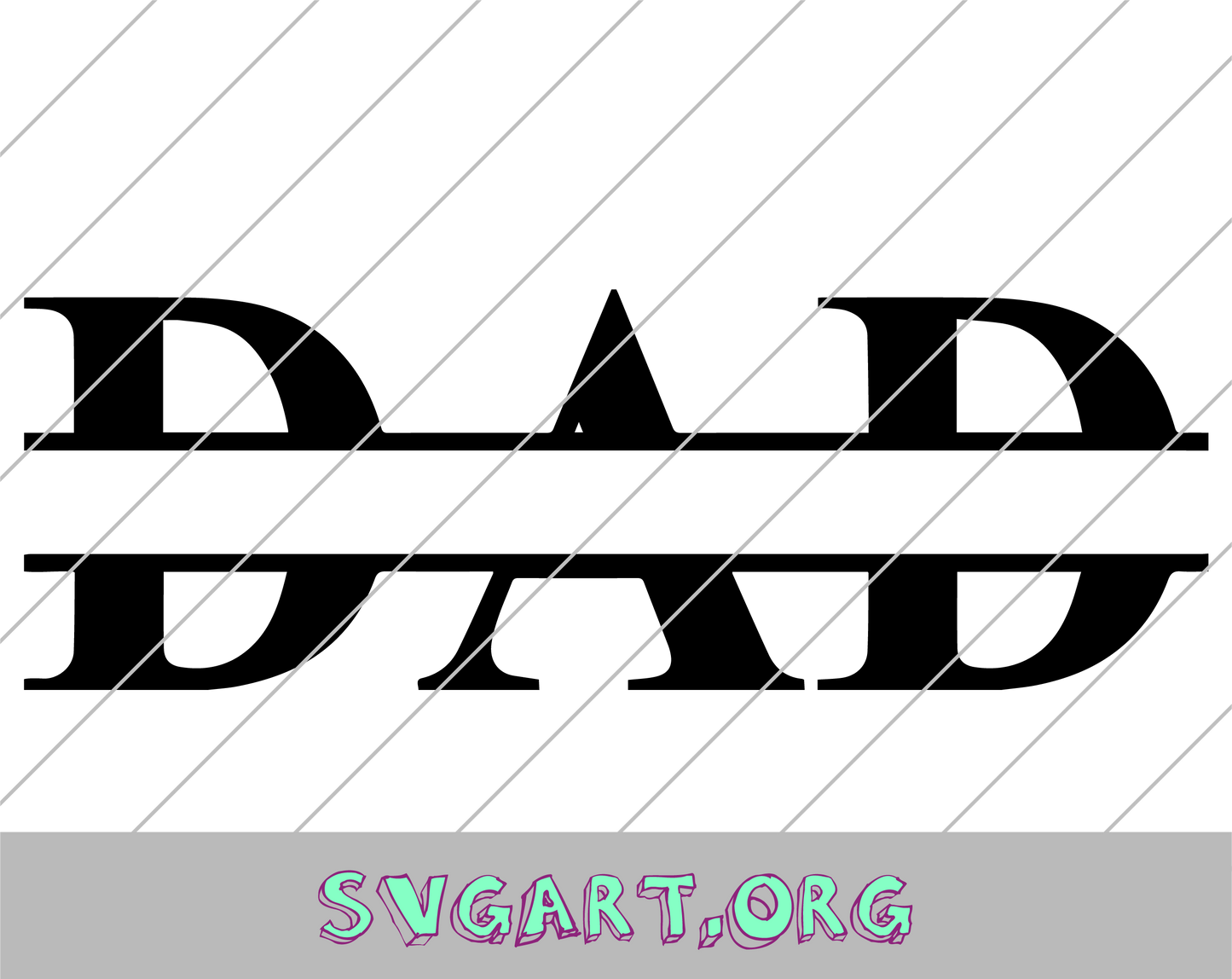 Dad Monogram SVG