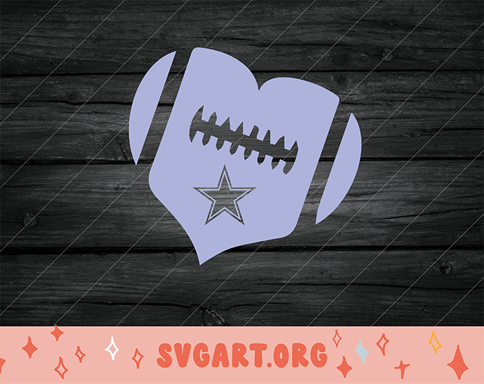 cowboys heart svg