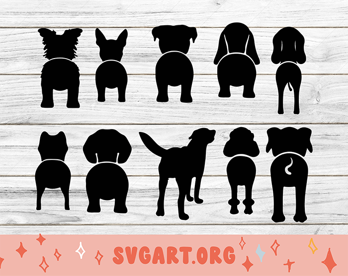 Dog Butts SVG