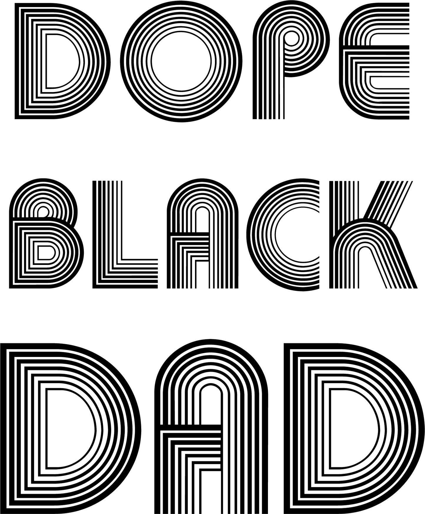 Dope Black Dad SVG