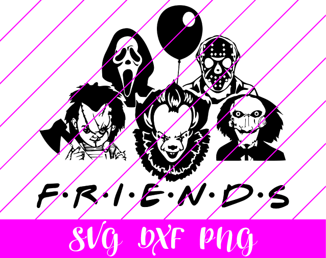 Friends Horror Movies SVG