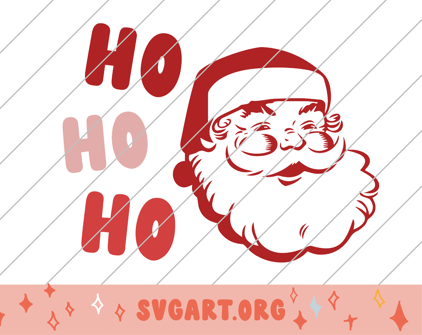 Ho Ho Ho Santa SVG