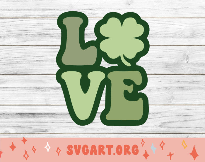 Love Clover SVG