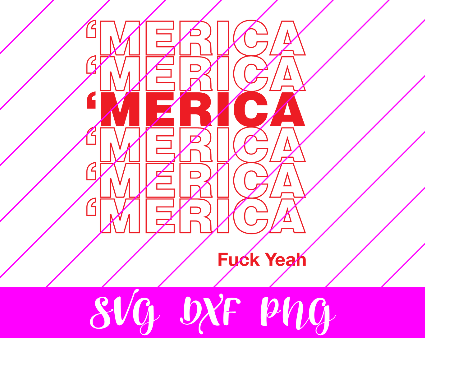‘Merica Plastic Bag SVG