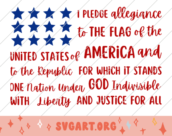 Pledge of Allegiance SVG