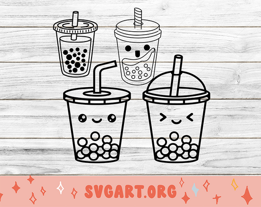 Boba Tea SVG