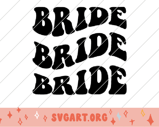 Bride Wave Font SVG
