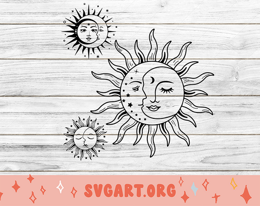 Celestial Sun SVG