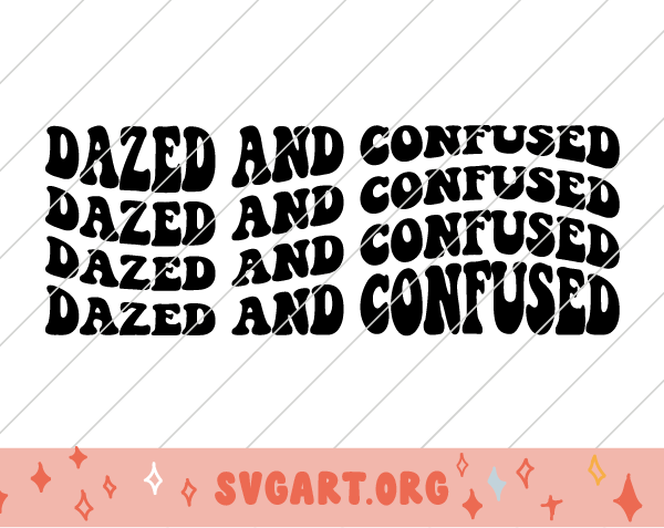 Dazed and Confused Wave Font SVG