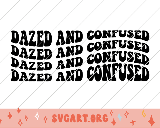 Dazed and Confused Wave Font SVG