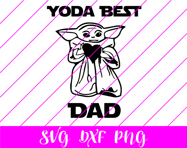Baby Yoda Best Dad SVG