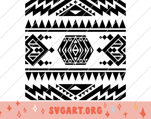 Aztec Native American Pattern SVG