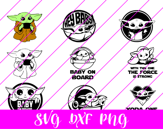 Baby Yoda SVG Free