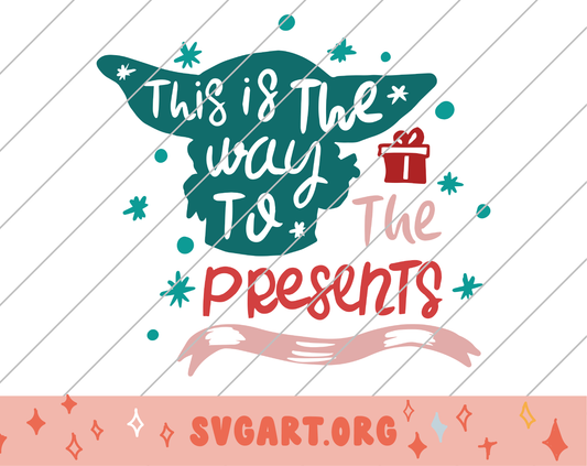 Baby Yoda Christmas This is the Way SVG