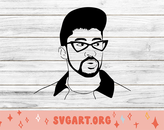 Bad Bunny Baseball Cap SVG