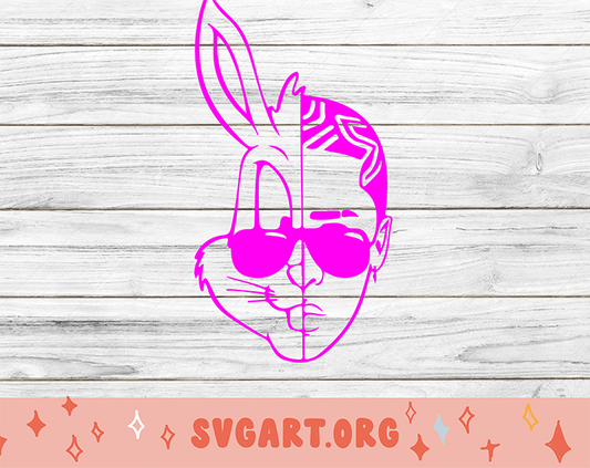 Bad Bunny Bugs Bunny SVG