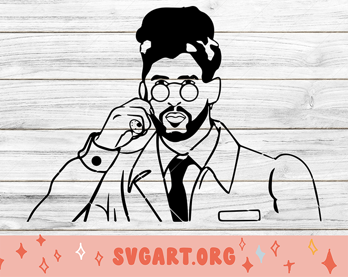Bad Bunny Businessman SVG