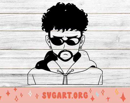 Bad Bunny Yonaguni SVG