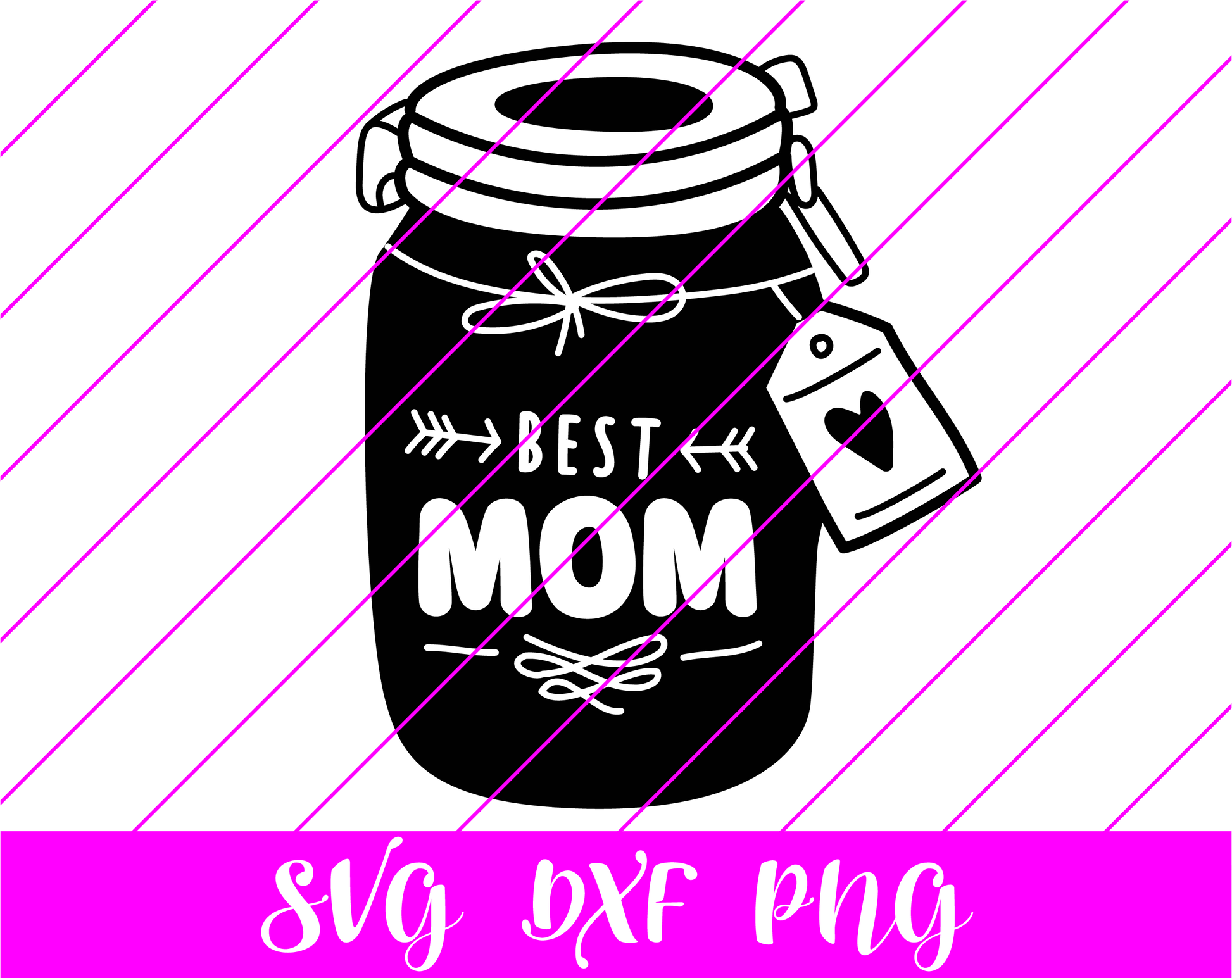 Best Mom Jar SVG