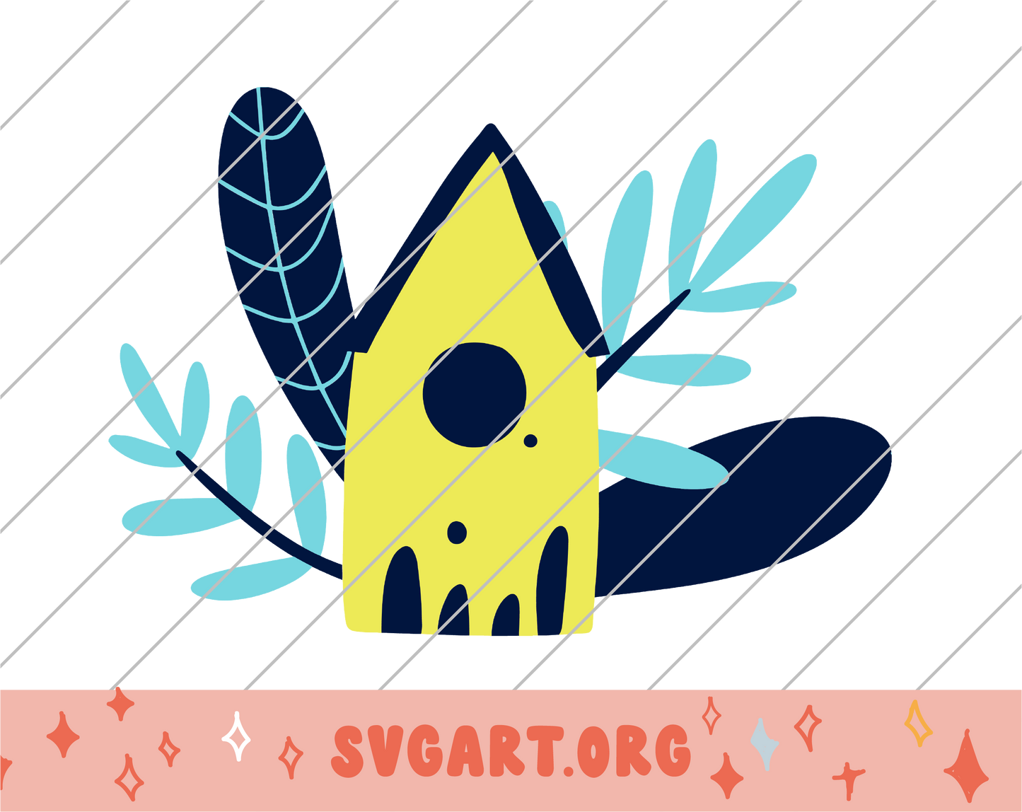 Bird House SVG