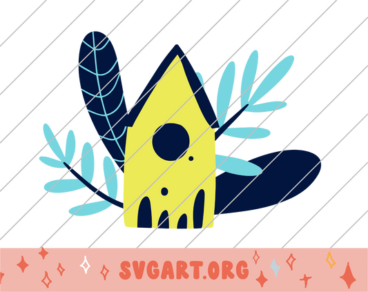 Bird House SVG