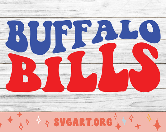 Buffalo Bills Wave Font SVG