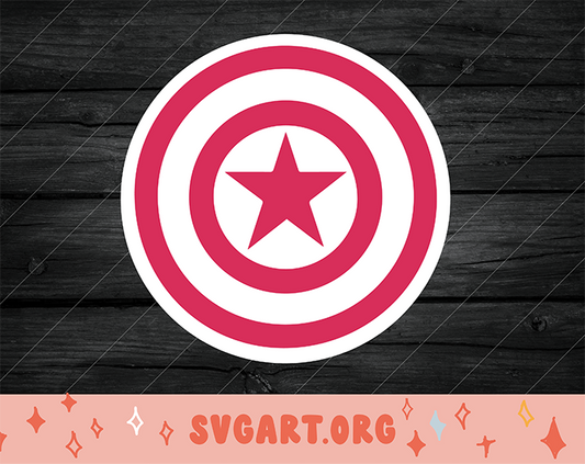 captain america shield svg