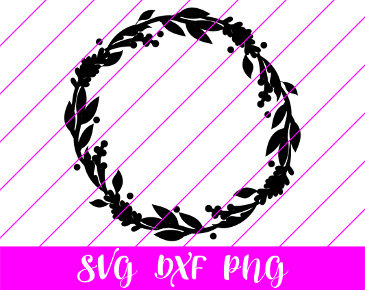Circle Wreath SVG - Free Circle Wreath SVG Download - Free Christmas SVG