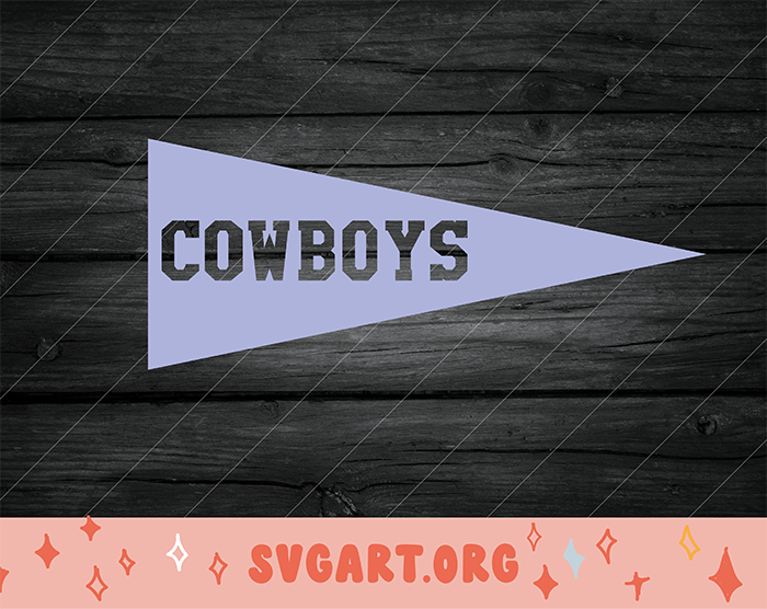 cowboys pennant SVG - Free cowboys pennant SVG Download