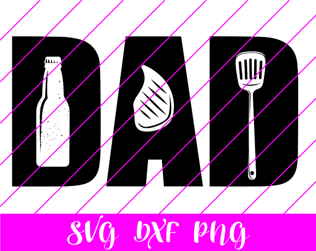 Dad Grilling SVG