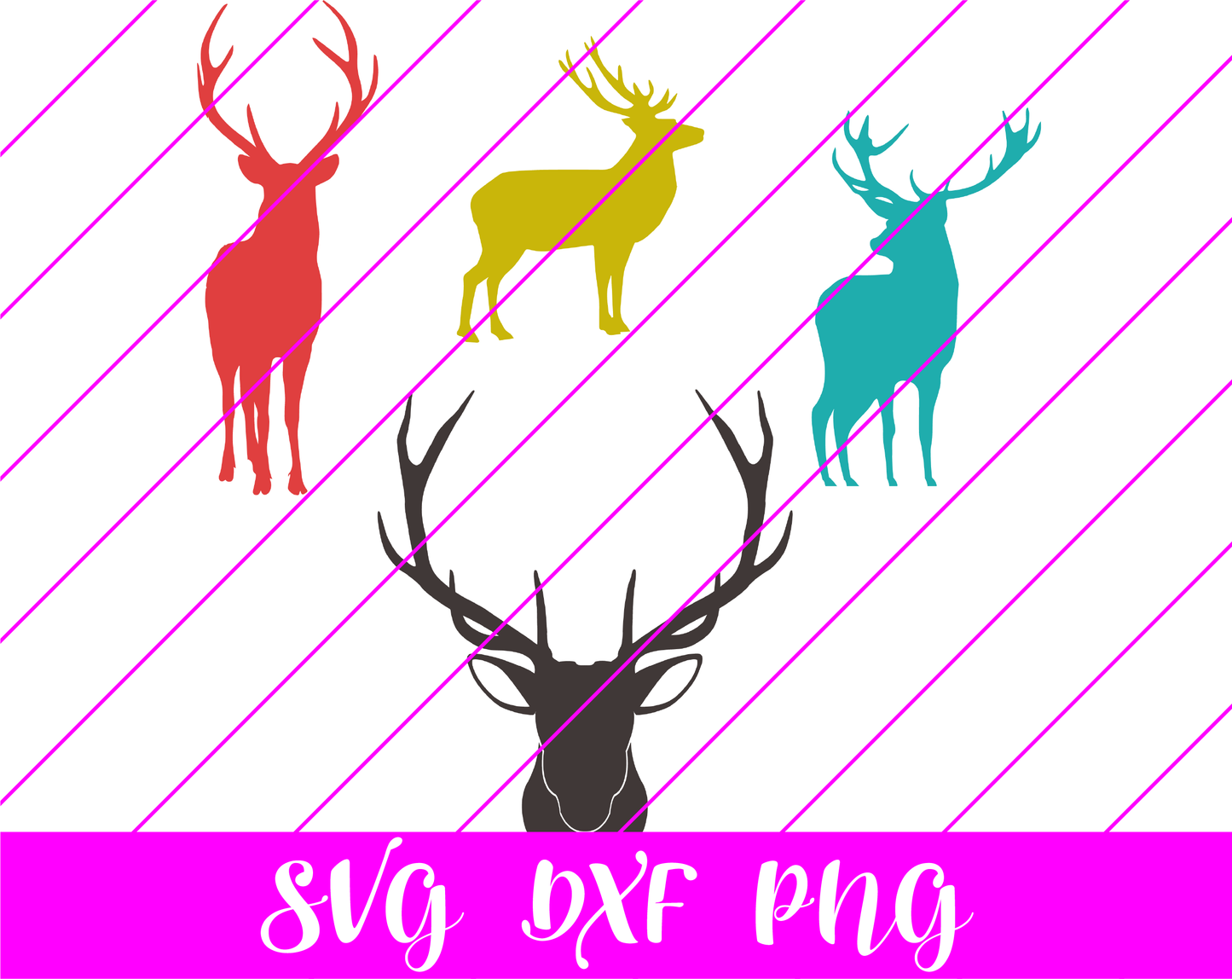 deer antlers SVG