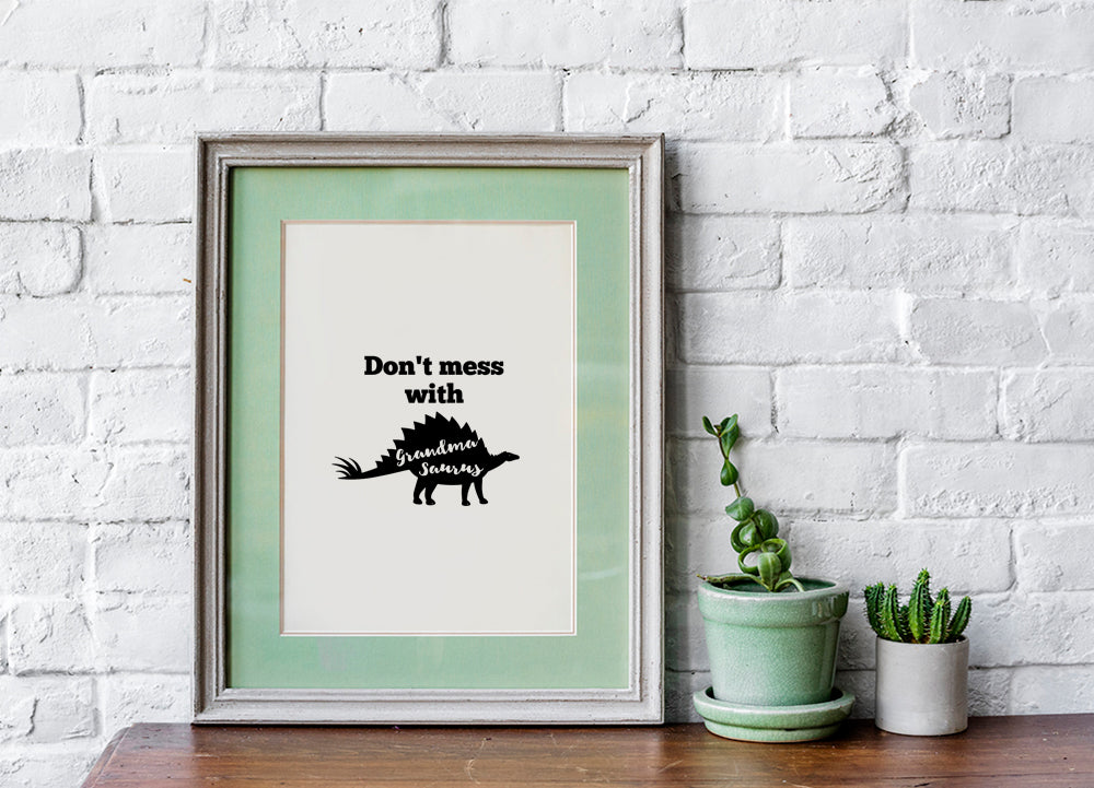 Don't mess with grandmasaurus SVG