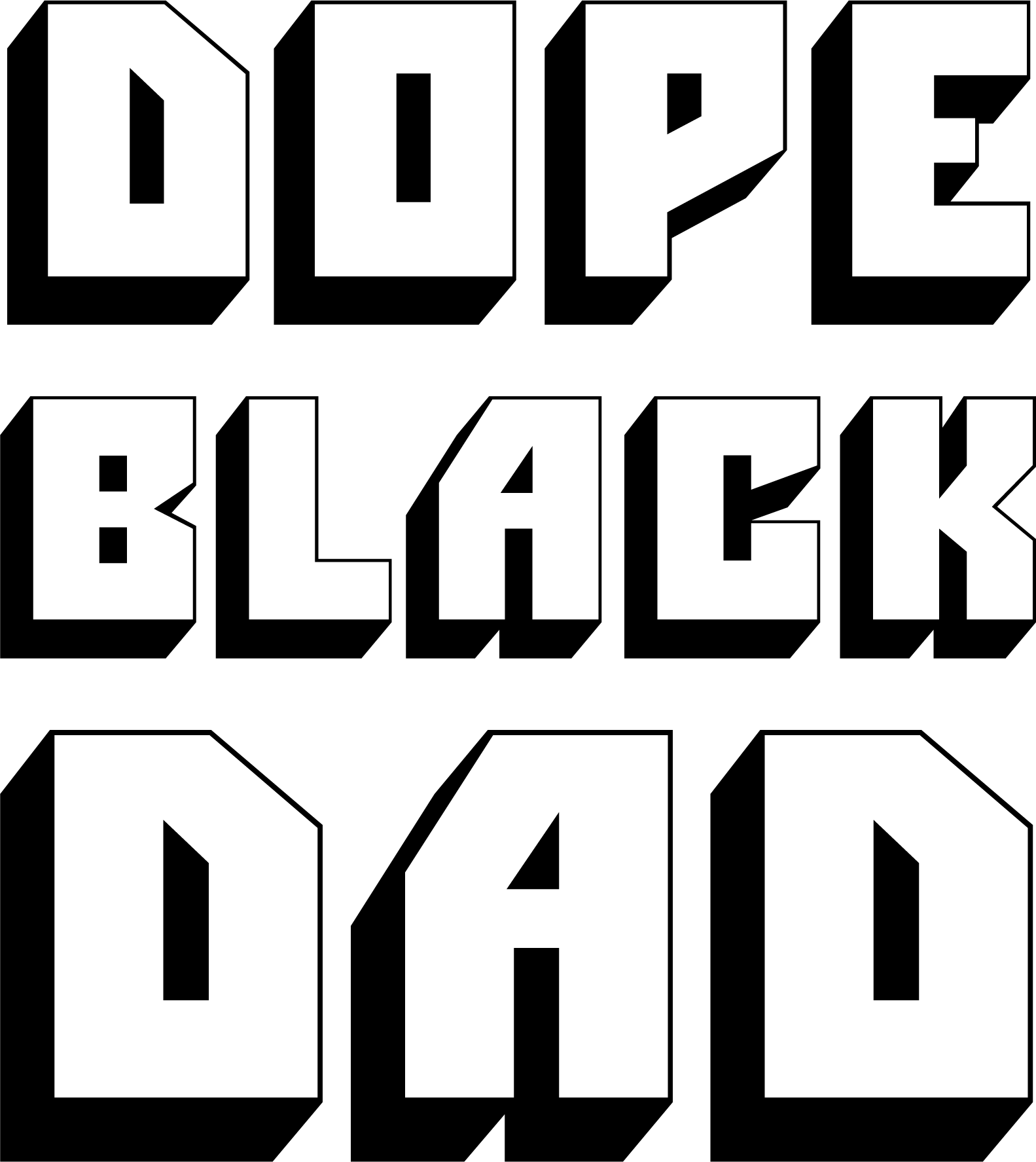 Dope Black Dad 2 SVG