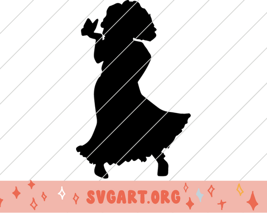 Encanto Mirabel Silhouette SVG
