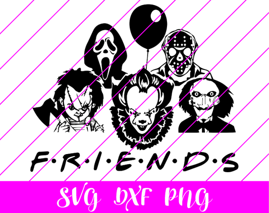 Friends Horror Movies SVG