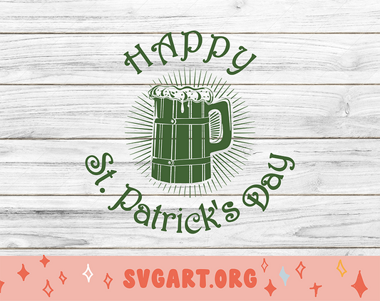 Happy St. Patrick's Day Beer SVG