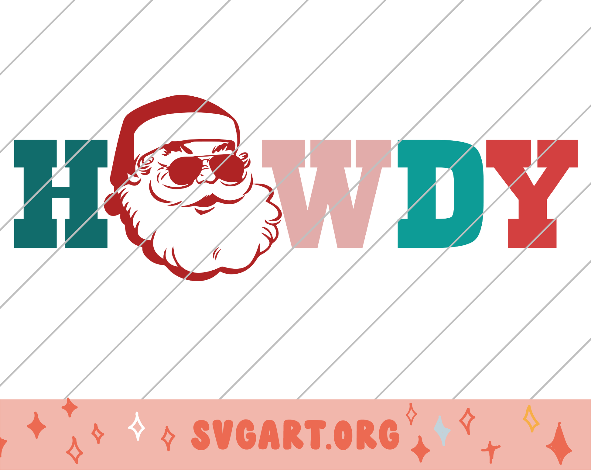 Howdy Santa SVG