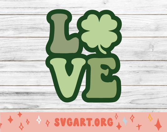 Love Clover SVG