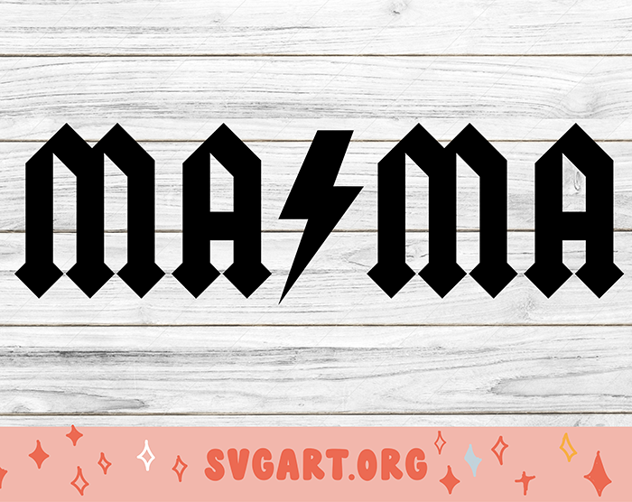 Mama ACDC SVG