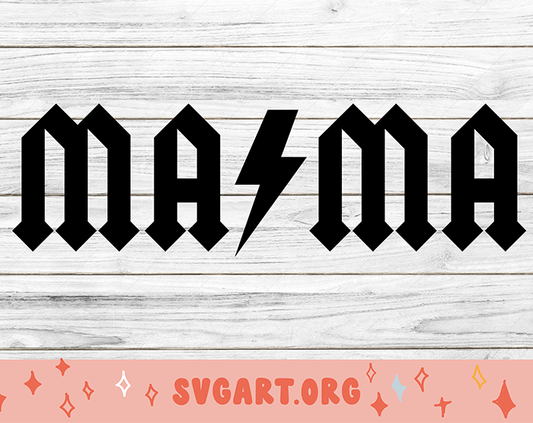 Mama ACDC SVG