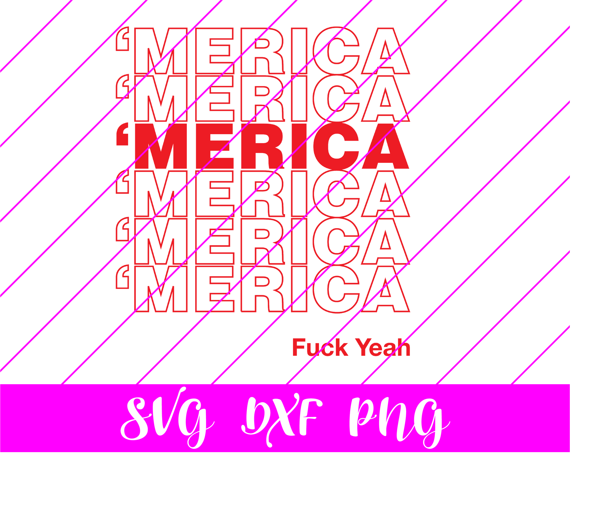 ‘Merica Plastic Bag SVG