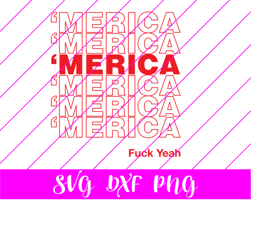 ‘Merica Plastic Bag SVG