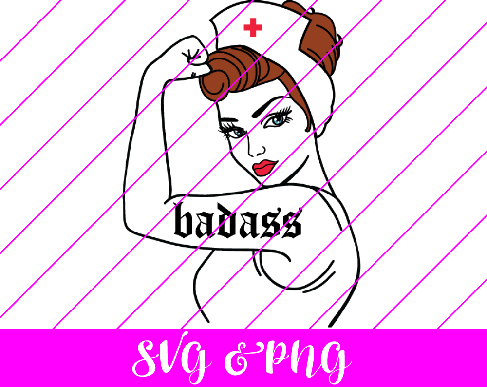 Badass Nurse SVG