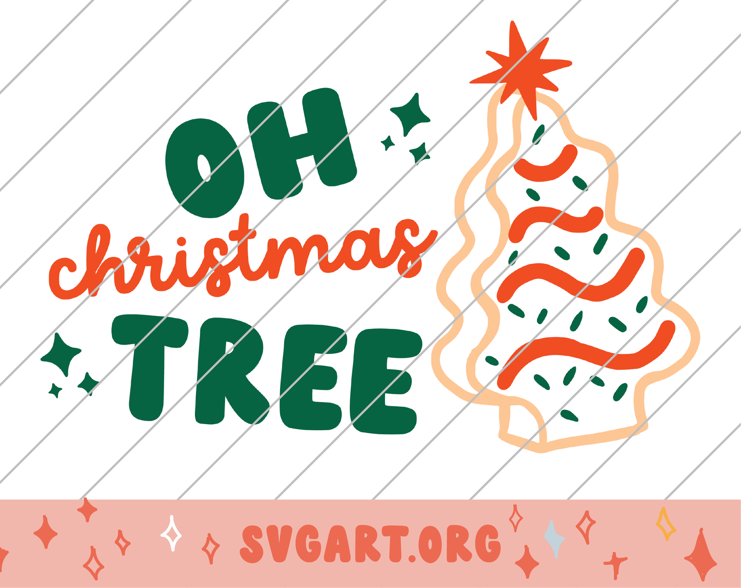 Oh Christmas Tree Little Debbie SVG