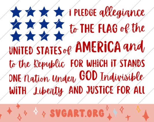 Pledge of Allegiance SVG