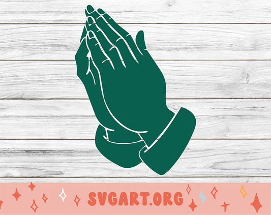 praying hands SVG