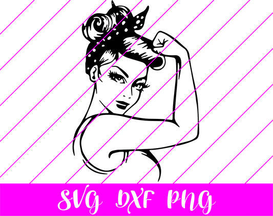 Rosie the Riveter SVG