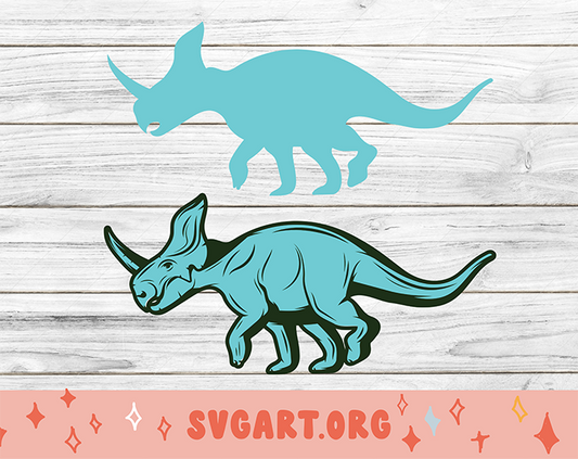 Triceratops SVG